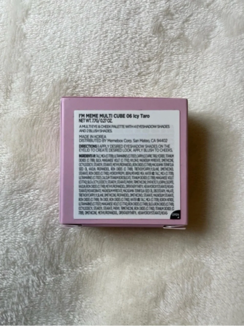 I'm Meme Multi Cube Eyeshadow Palette — Pink Shades